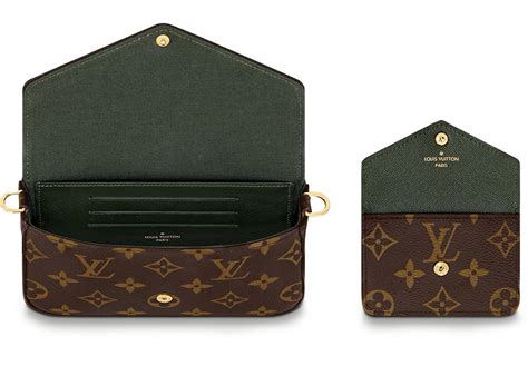 Louis Vuitton Félicie Strap & Go Monogram Khaki Green/Ebony